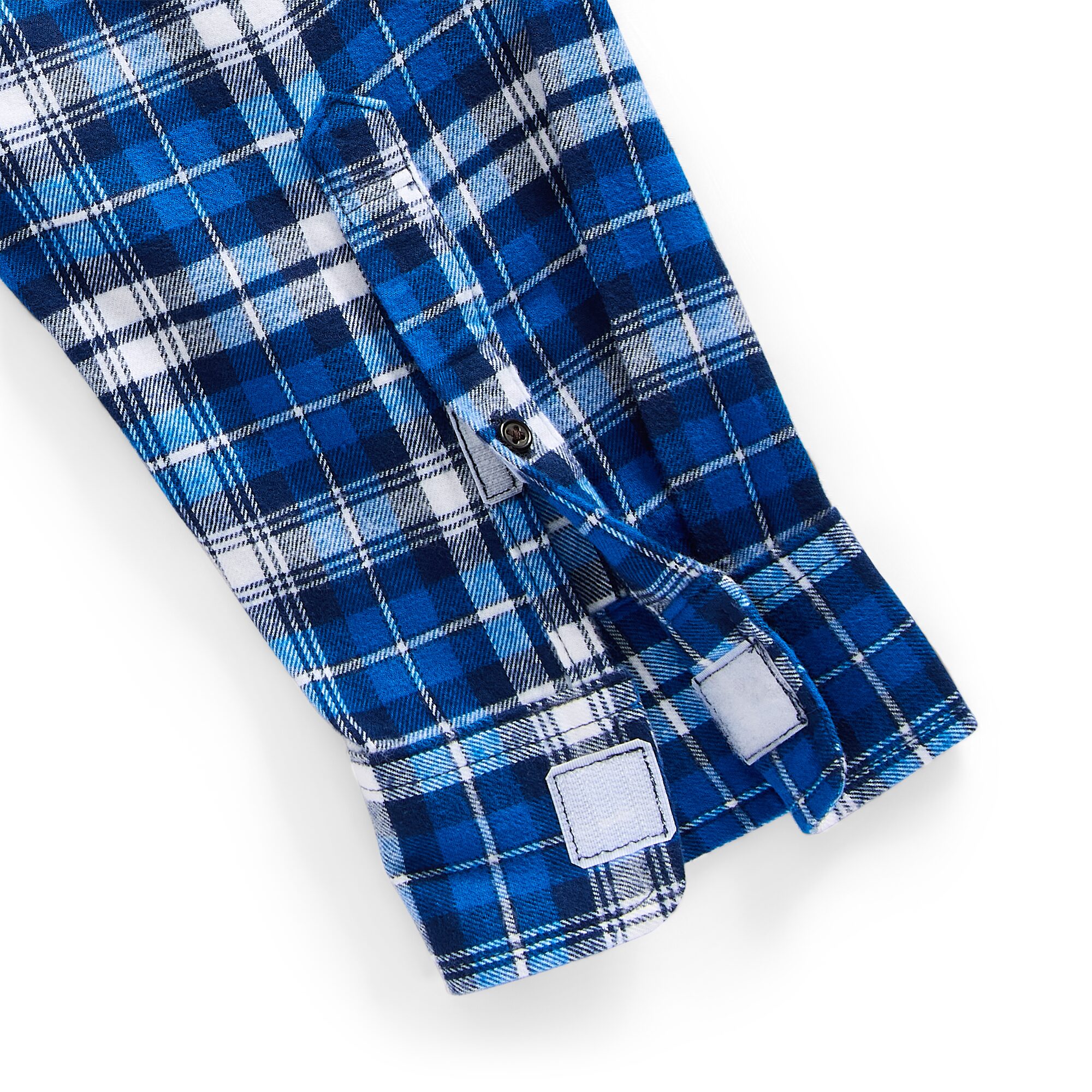 St. John's Bay Dexterity Mens Easy-on + Easy-off Long Sleeve Adaptive Classic Fit Big and Tall Flannel Shirt