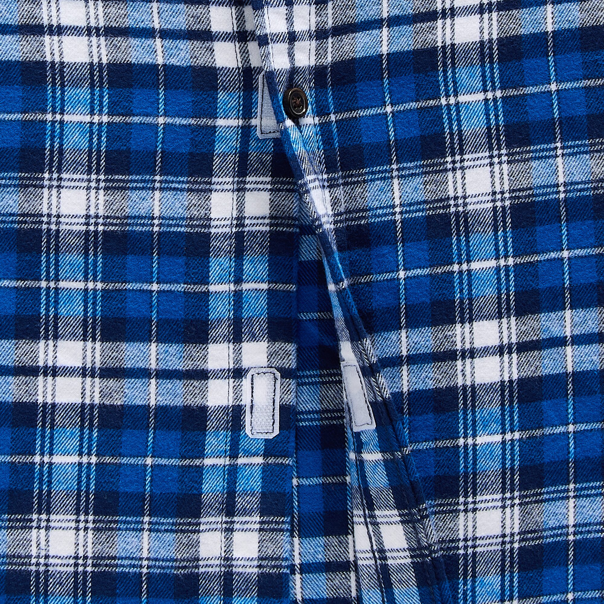 St. John's Bay Dexterity Mens Easy-on + Easy-off Long Sleeve Adaptive Classic Fit Big and Tall Flannel Shirt