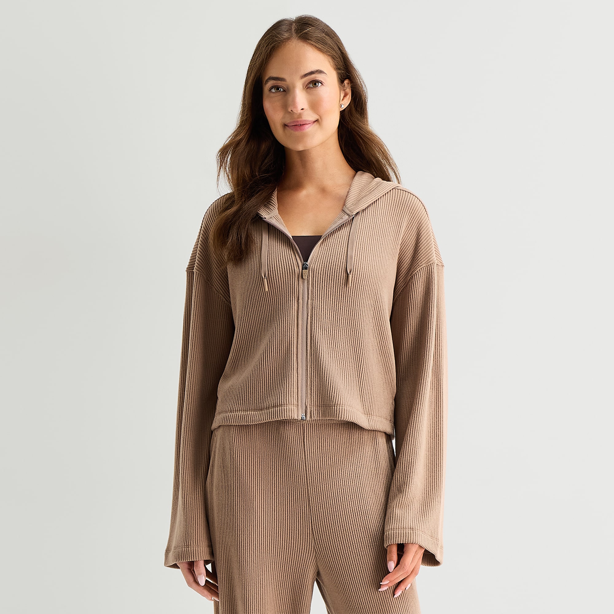 Xersion Womens Long Sleeve Zipper Active Hoodie