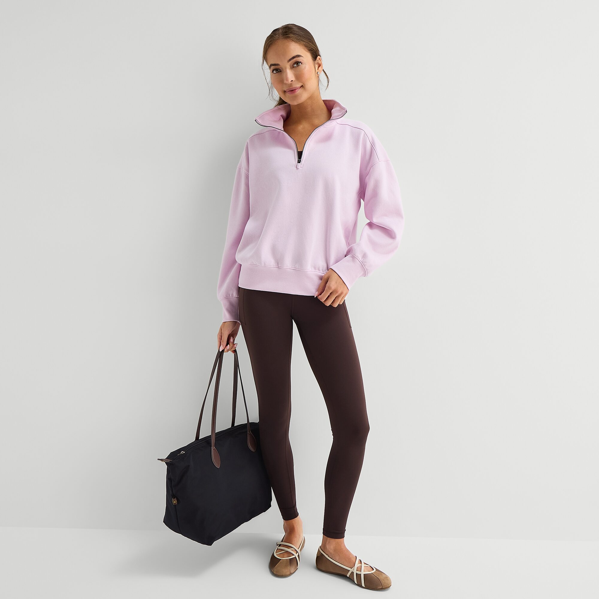 Xersion Womens Oversized Super Soft Fleece Half Zip Pullover