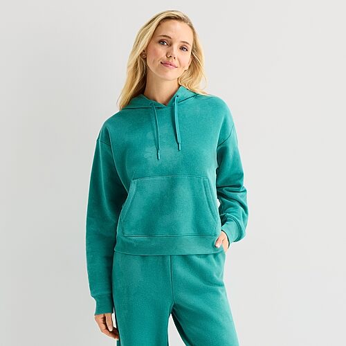 Xersion Womens Long Sleeve Active Hoodie In Blue