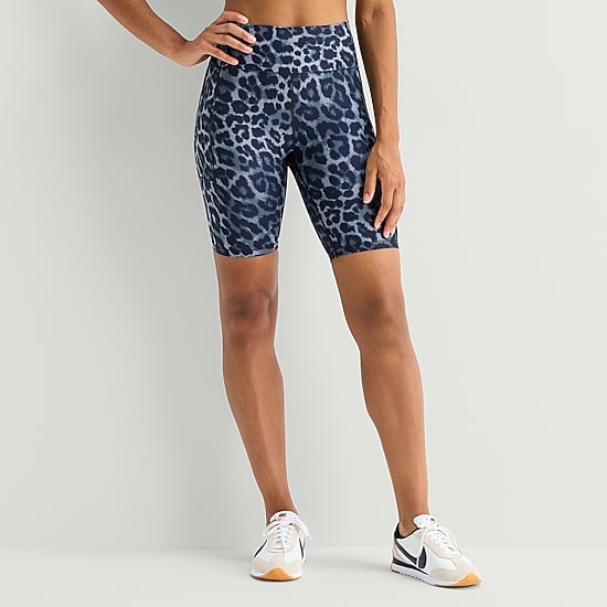 Xersion EverUltra™ Womens 8" High Rise Stretch Fabric Quick Dry Bike Short
