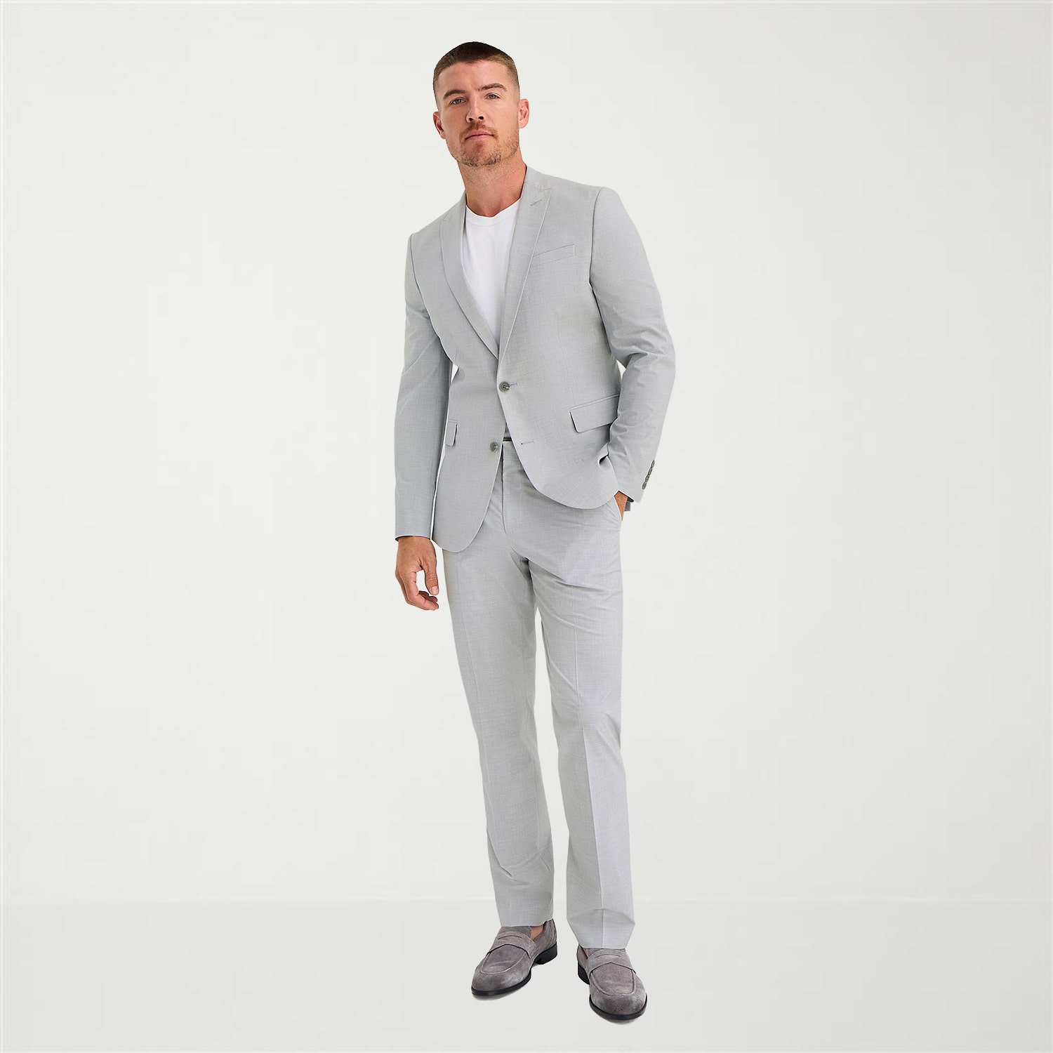 J. Ferrar Ultra Comfort Mens Slim Fit Flat Front Suit Pant