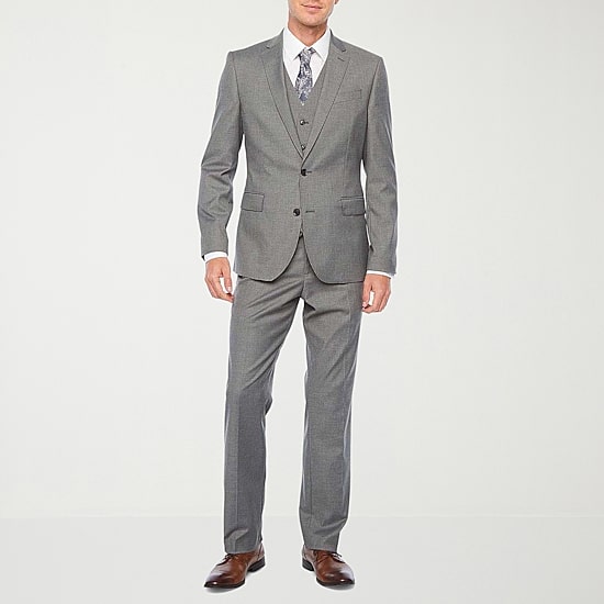 J. Ferrar Ultra Comfort Mens Stretch Fabric Slim Fit Suit Separates