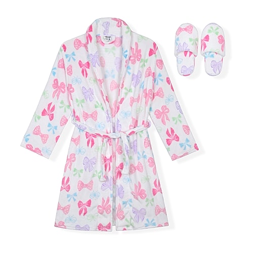 Sleep On It Kids' Girls Long Sleeve Robe In White