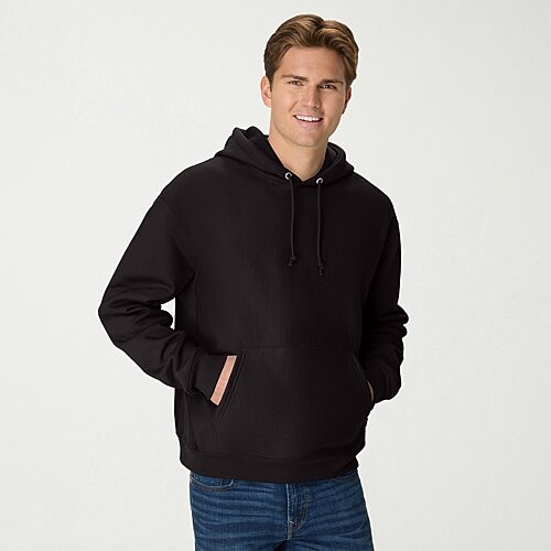 Hanes Men's Heavyweight Heritage Cotton-blend Fleece Pullover Hoodie In Black