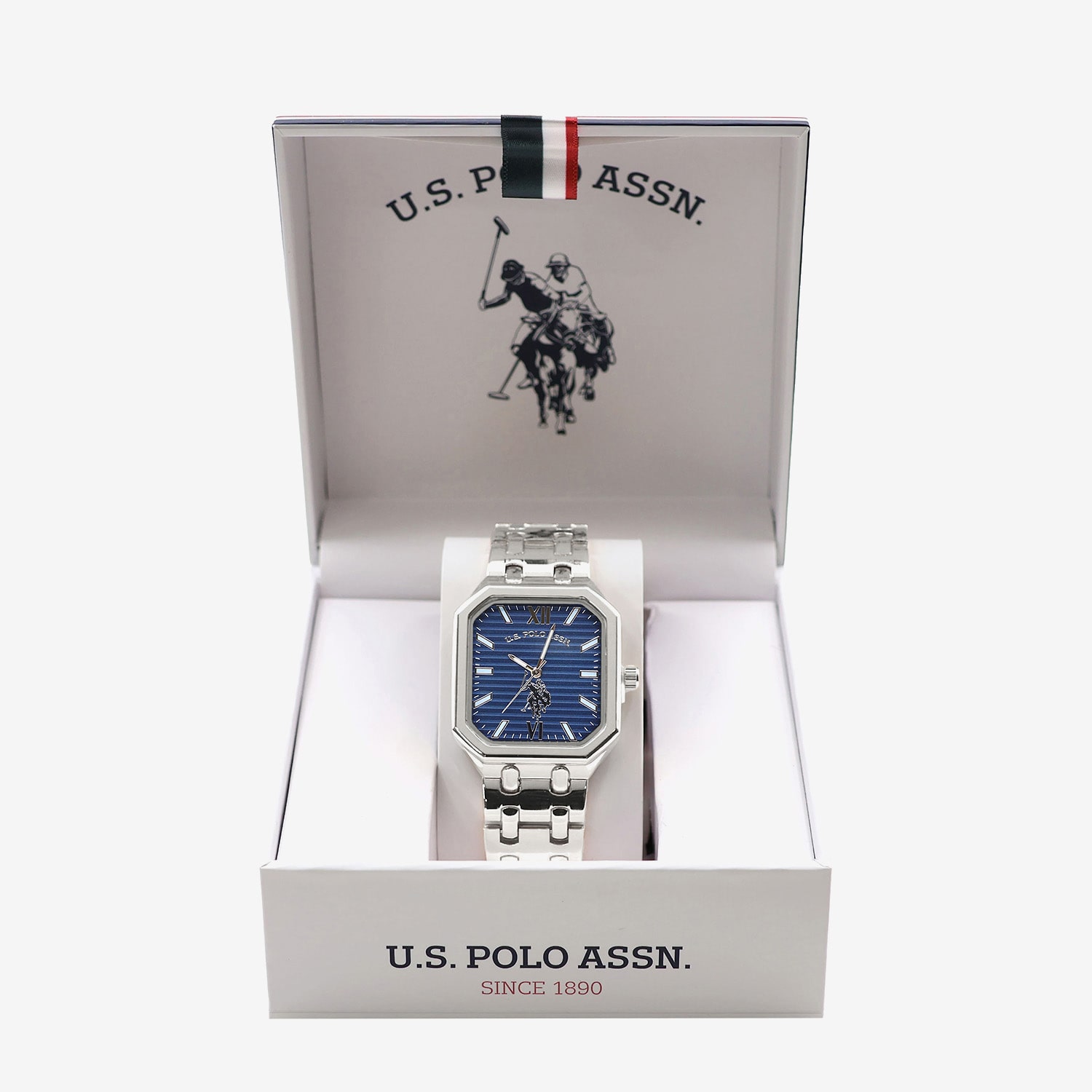 U.S. Polo Assn. Uspa Mens Silver Tone Bracelet Watch Usc81013jc