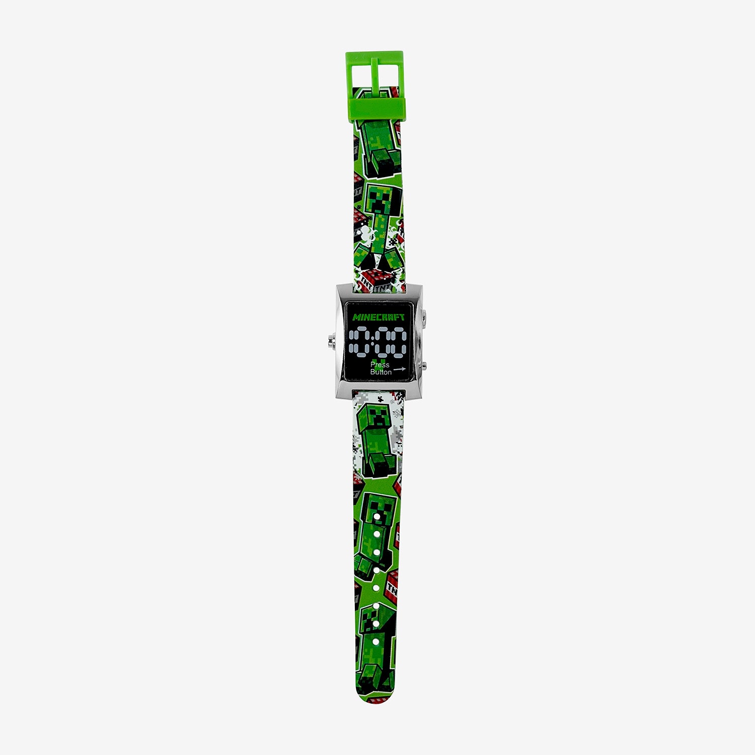 Kids Character Single Watch Minecraft Unisex Multicolor Strap Watch Min4377jc
