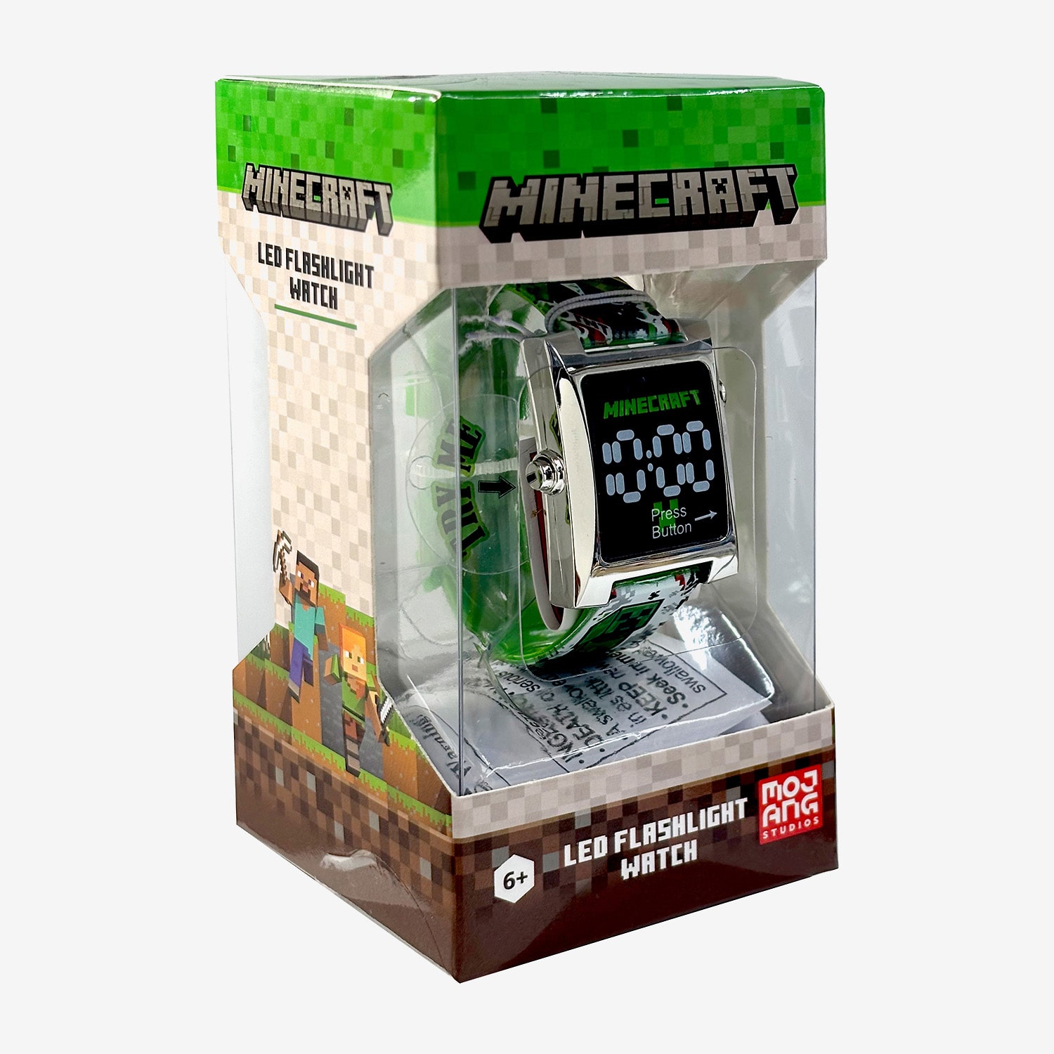Kids Character Single Watch Minecraft Unisex Multicolor Strap Watch Min4377jc