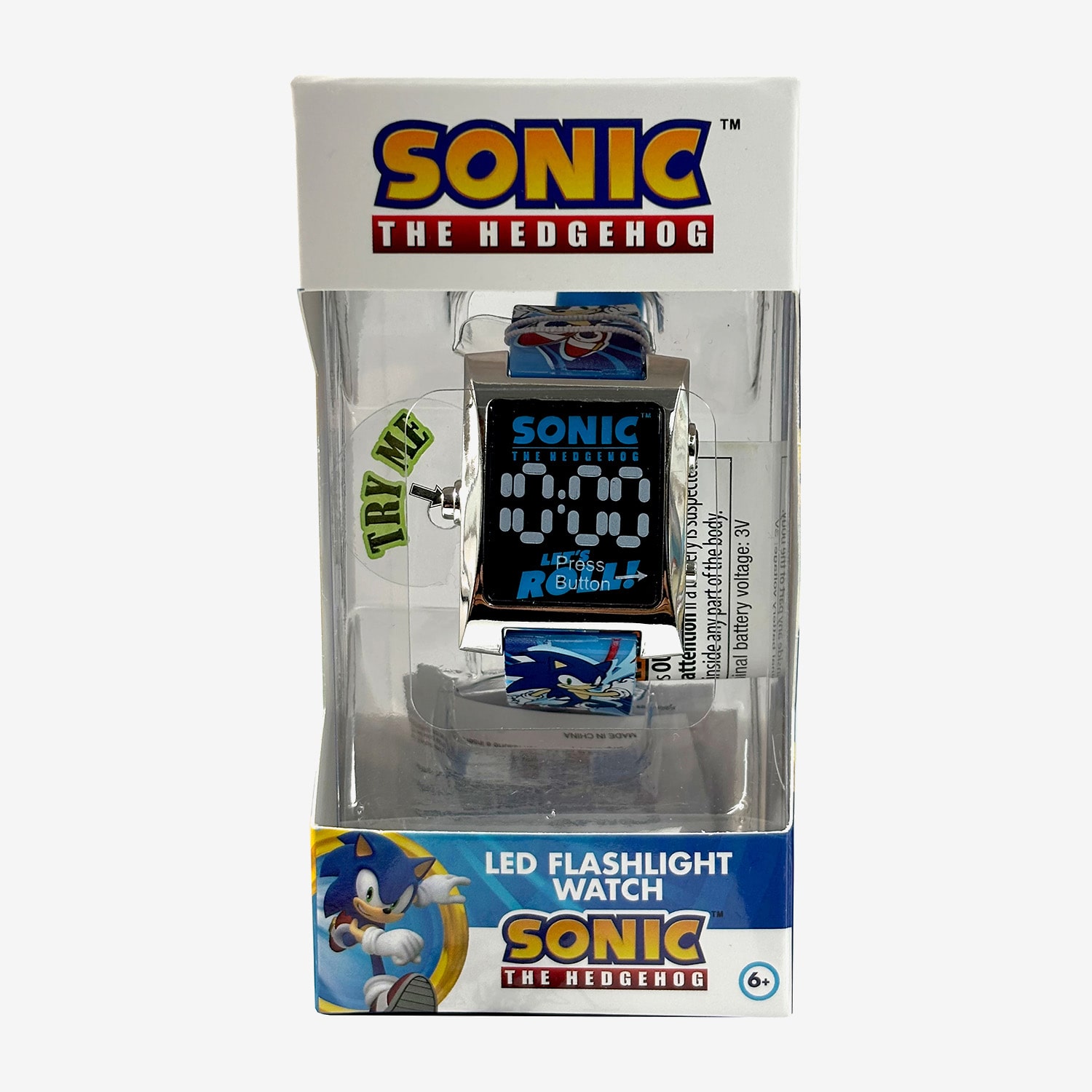 Kids Character Single Watch Sonic the Hedgehog Unisex Multicolor Strap Watch Snc4501mjc
