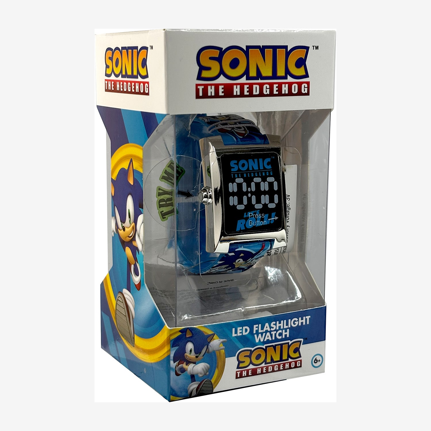 Kids Character Single Watch Sonic the Hedgehog Unisex Multicolor Strap Watch Snc4501mjc