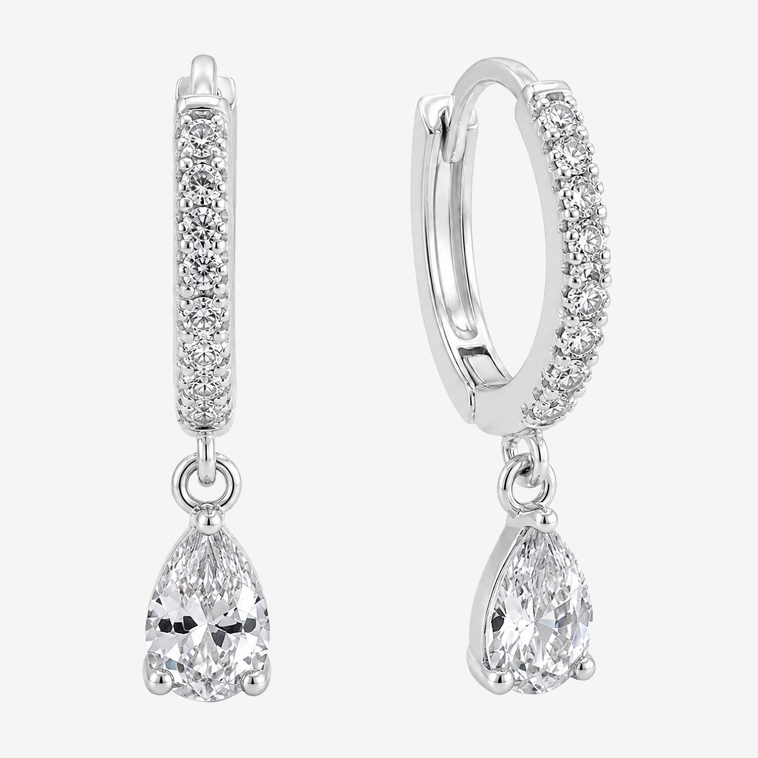 Sparkle Allure Sparkle Allure Womens Simulated Cubic Zirconia Pear 2 Pair Earring Set
