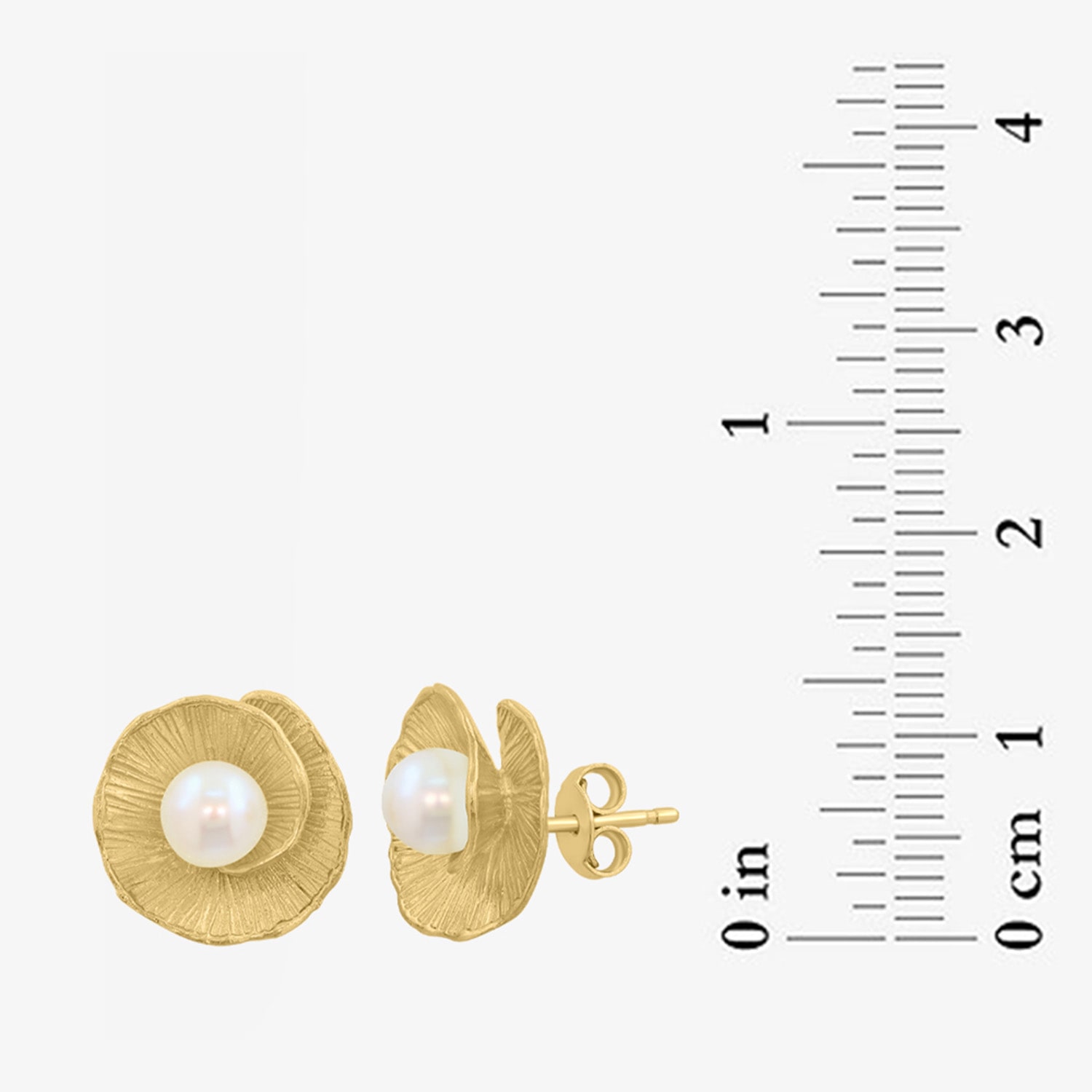 Effy Final Call Limited Quantities! White Cultured Freshwater Pearl 14K Gold Over Silver 14mm Round Stud Earrings