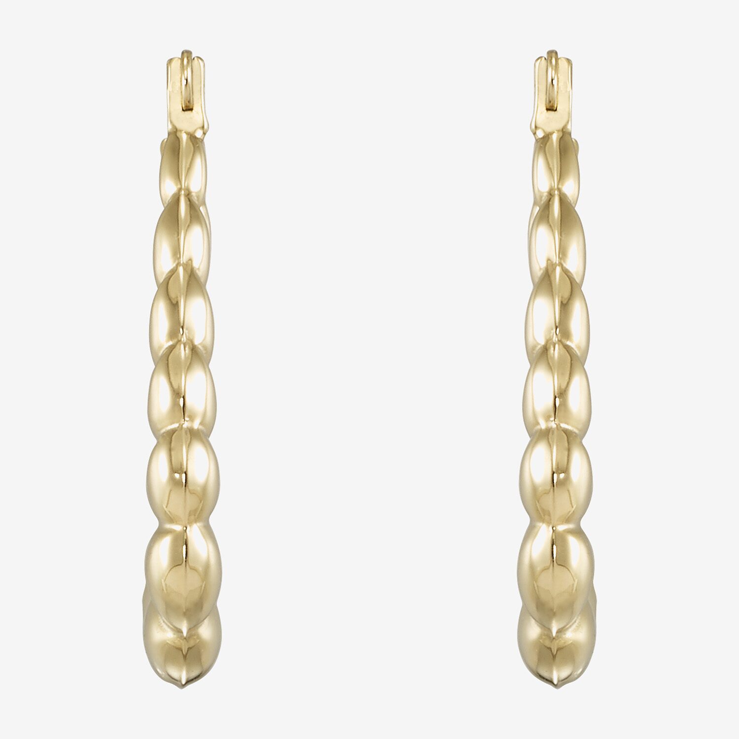 Womens 10K Gold 20mm Hoop Earrings