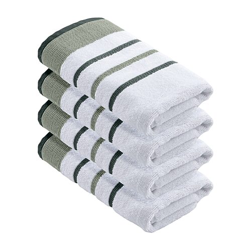 Linery Luxury Cotton Decorative 4-pc. Hand Towel In Green