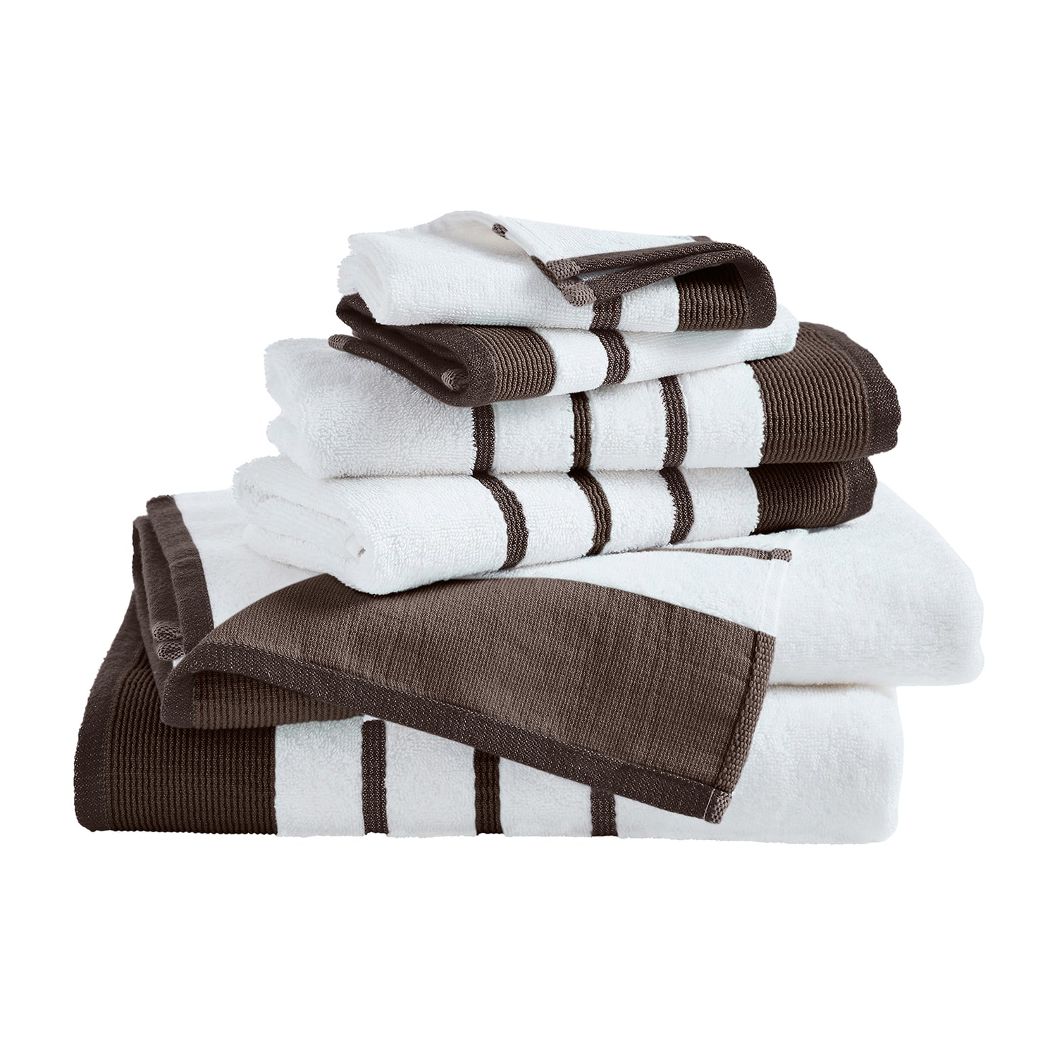 Linery Luxury Cotton Decorative 6-pc. Quick Dry Bath Towel Set
