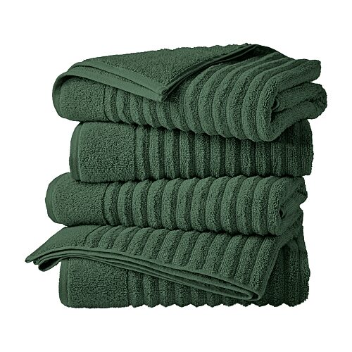 Linery Luxurious Cotton 4-pc. Quick Dry Bath Towel In Green