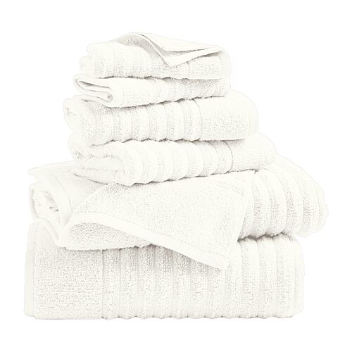 Linery Luxurious Cotton 6-pc. Quick Dry Bath Towel Set In Beige