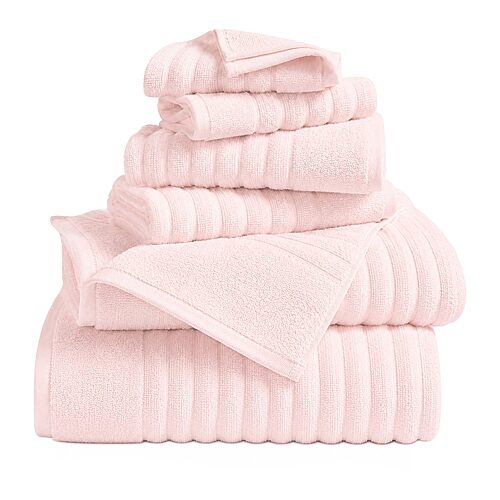 Linery Luxurious Cotton 6-pc. Quick Dry Bath Towel Set In Pink