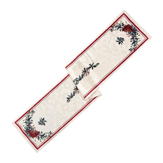 Lenox Holiday Winter Greetings Runner