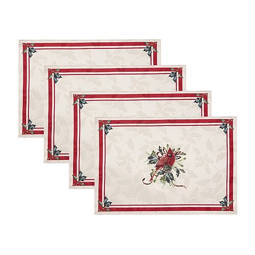 Lenox Holiday Winter Greetings Placemat, Set of 4 - Multi
