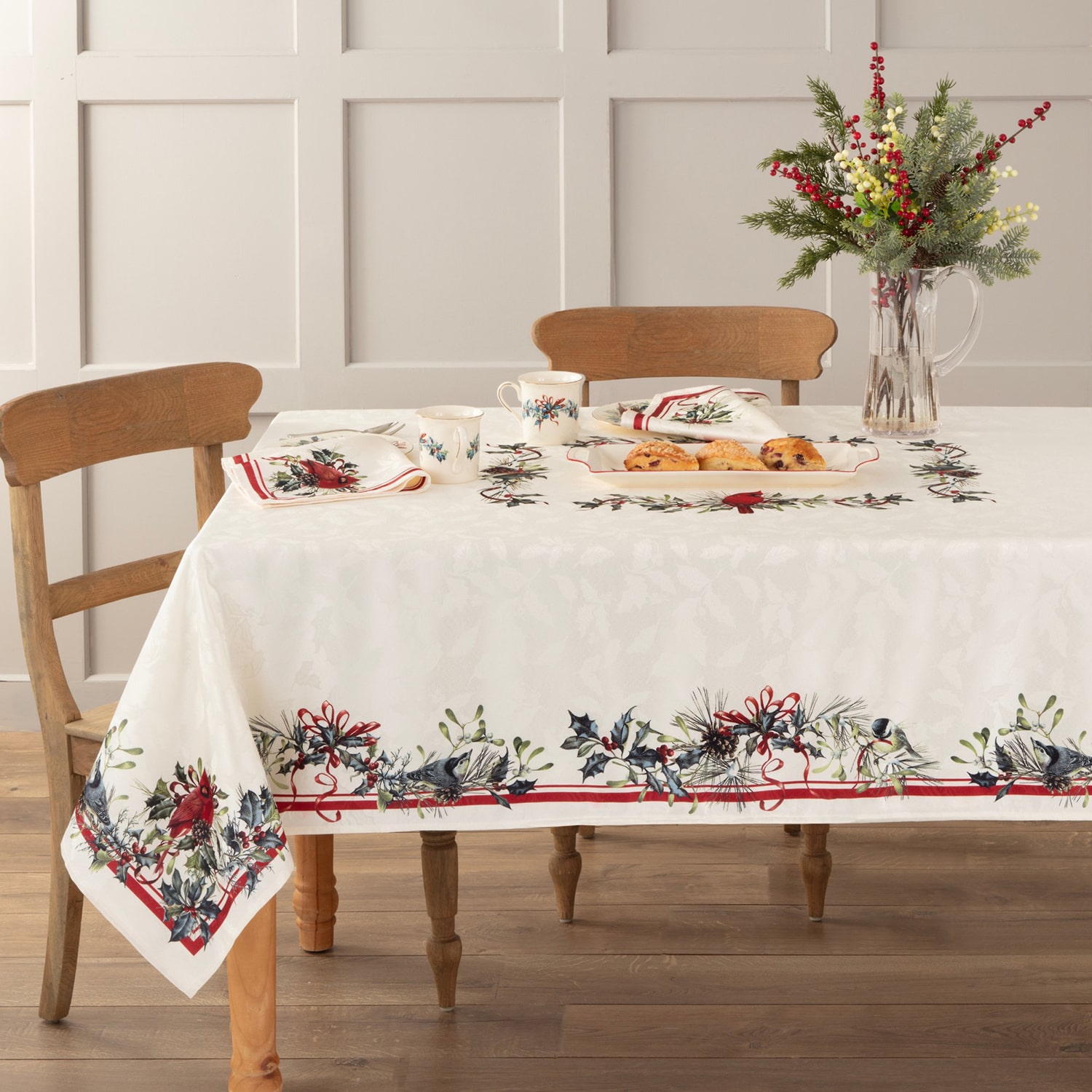 Lenox Holiday Winter Greetings Tablecloth