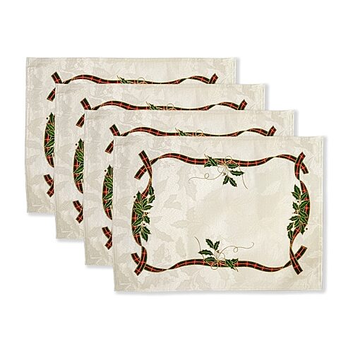 Lenox Holiday Nouveau Placemat, One Size, Multiple Colors