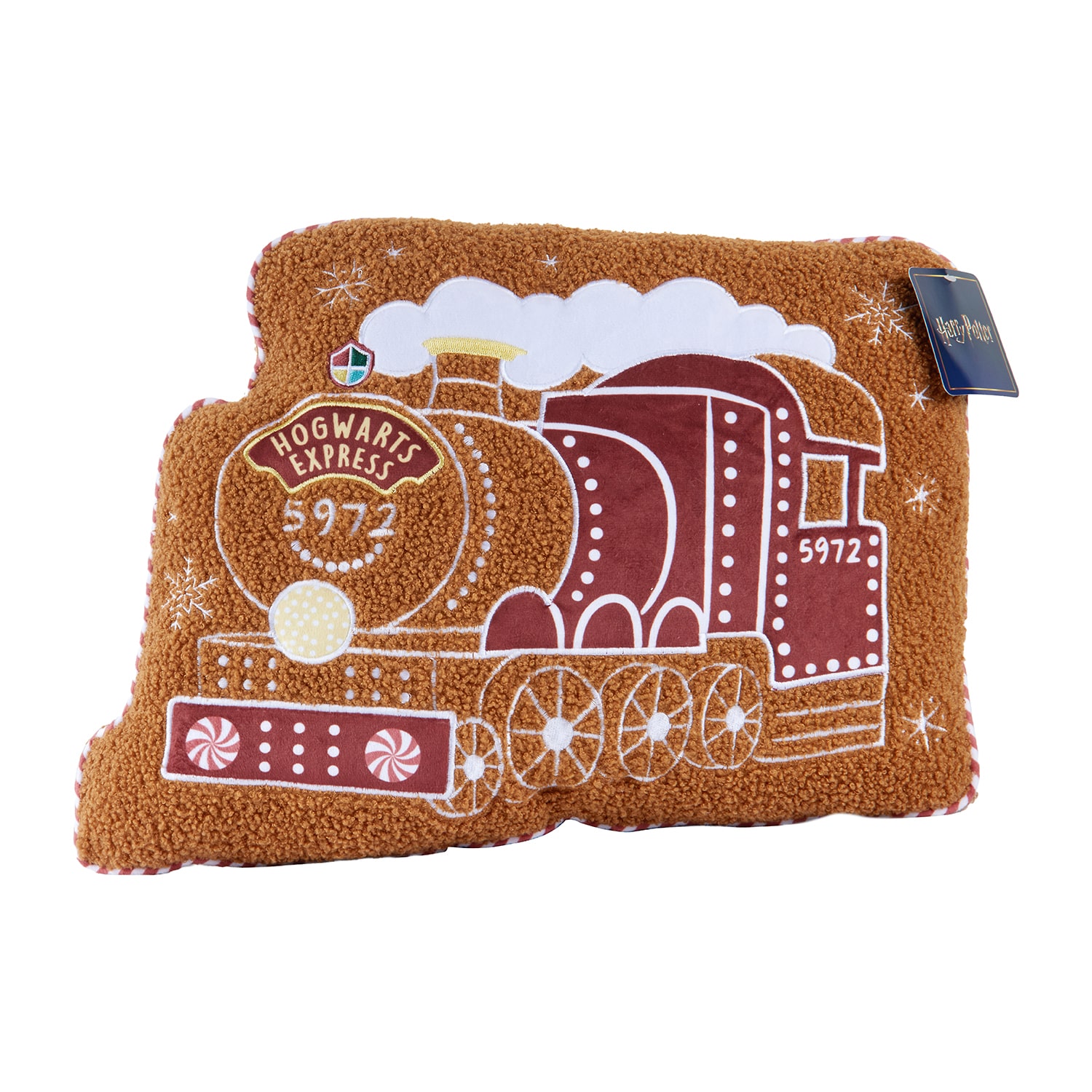 Hogwarts Express Gingerbread Harry Potter Throw Pillow
