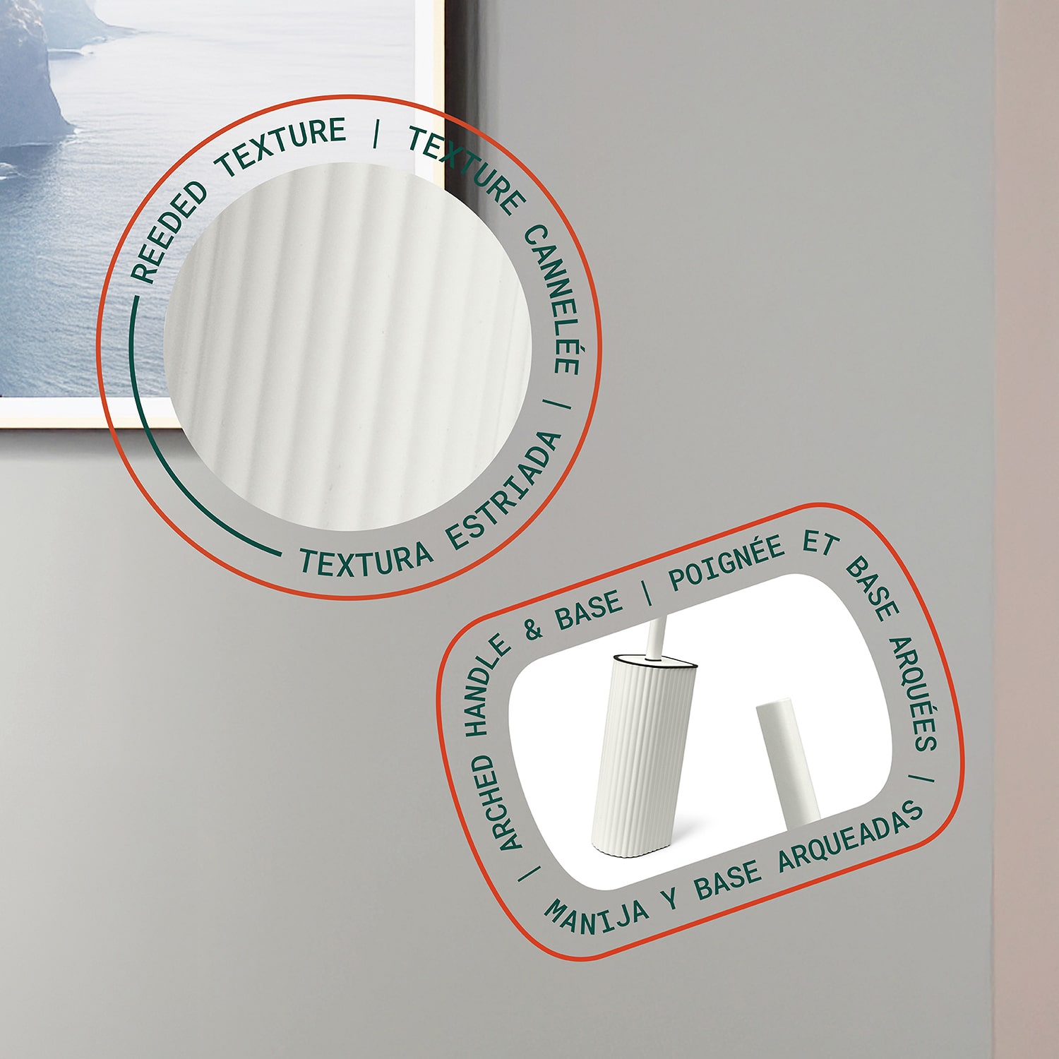 Enchante Strata Toilet Brush Holder