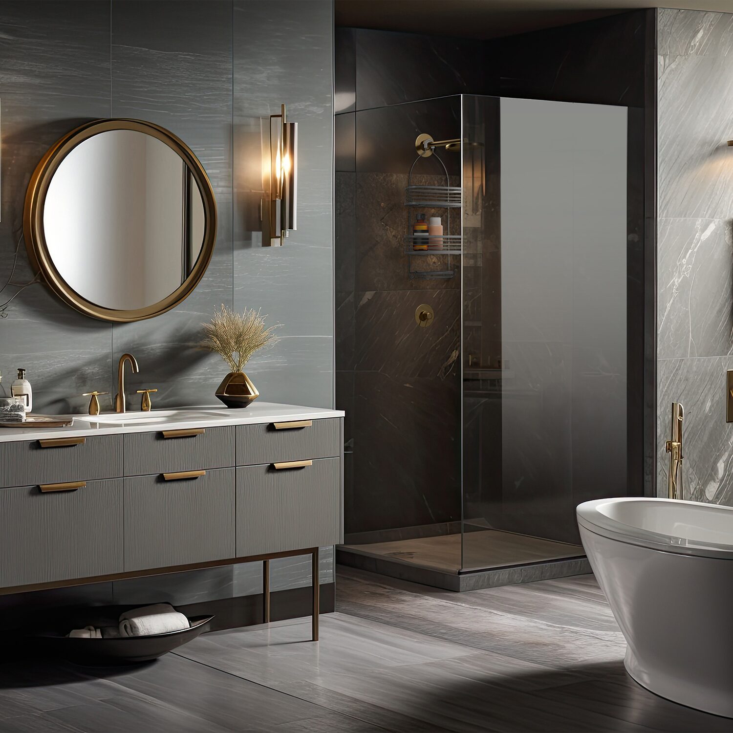 Enchante Arcan Toilet Brush Holder