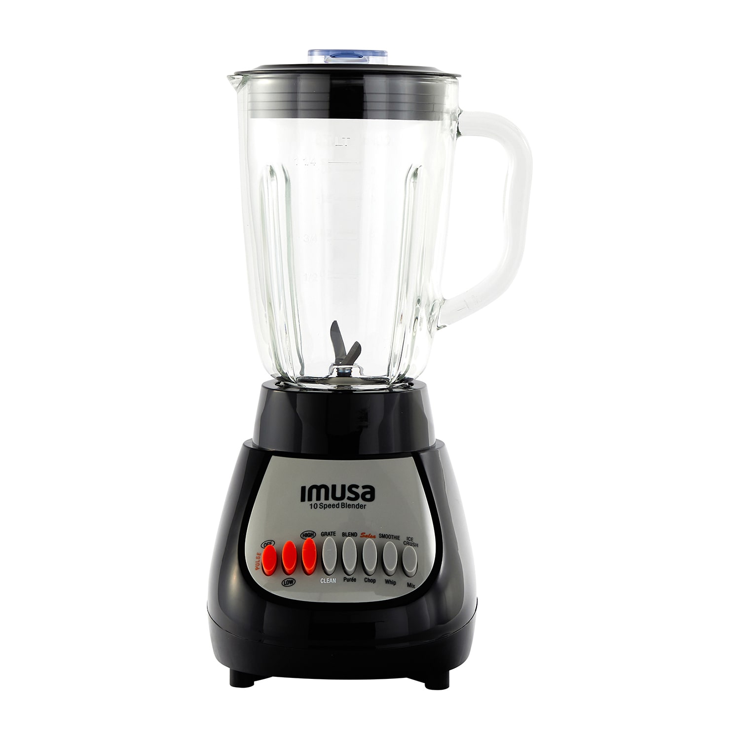 IMUSA Electric Blender With Glass Jar, Speed 10-Speed Blender