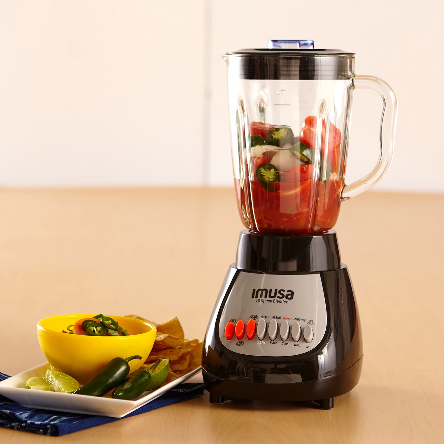 IMUSA Electric Blender With Glass Jar, Speed 10-Speed Blender