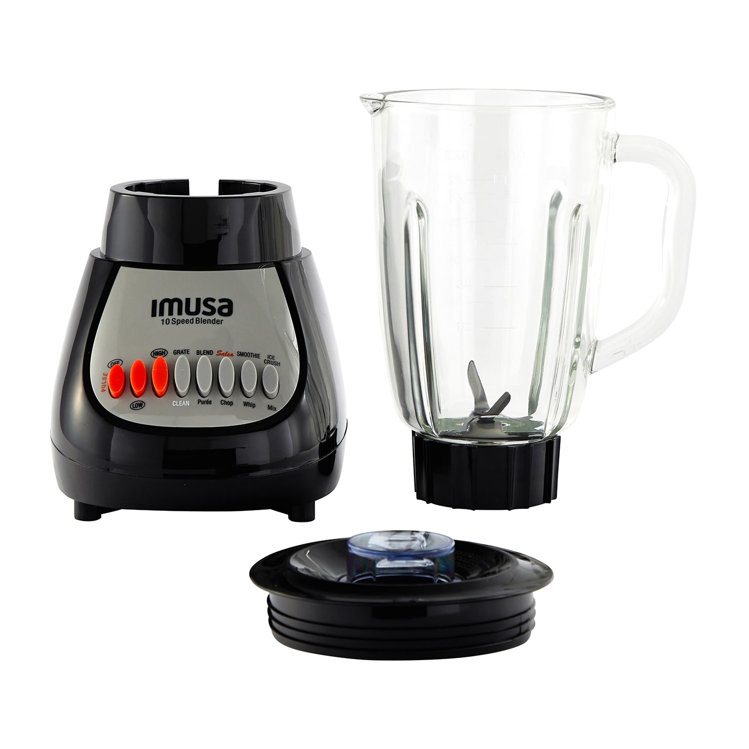 IMUSA Electric Blender With Glass Jar, Speed 10-Speed Blender