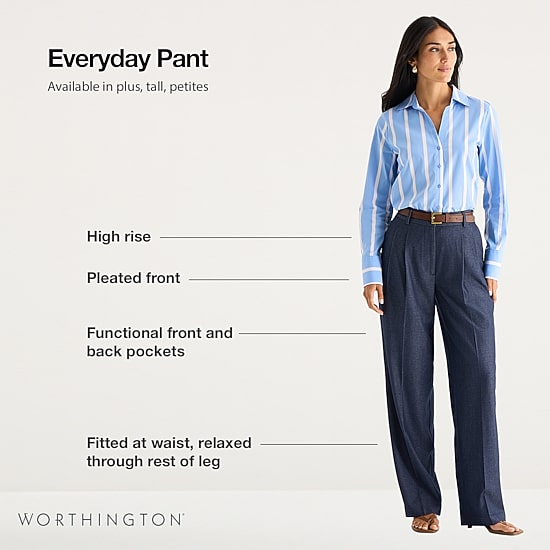 Worthington Tall Womens Everyday Pant