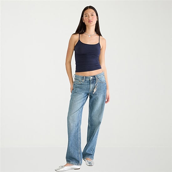 AEROPOSTALE Womens Juniors Low Rise Baggy Fit Jean