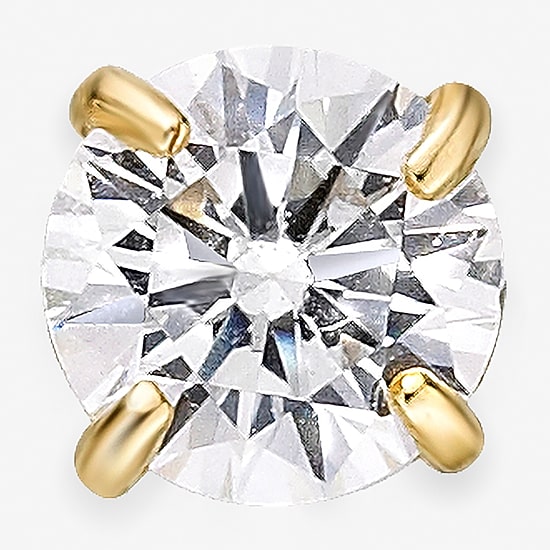 Cubic Zirconia 14K Gold Nose Ring