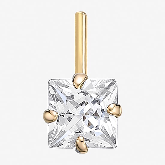 Cubic Zirconia 14K Gold Nose Ring