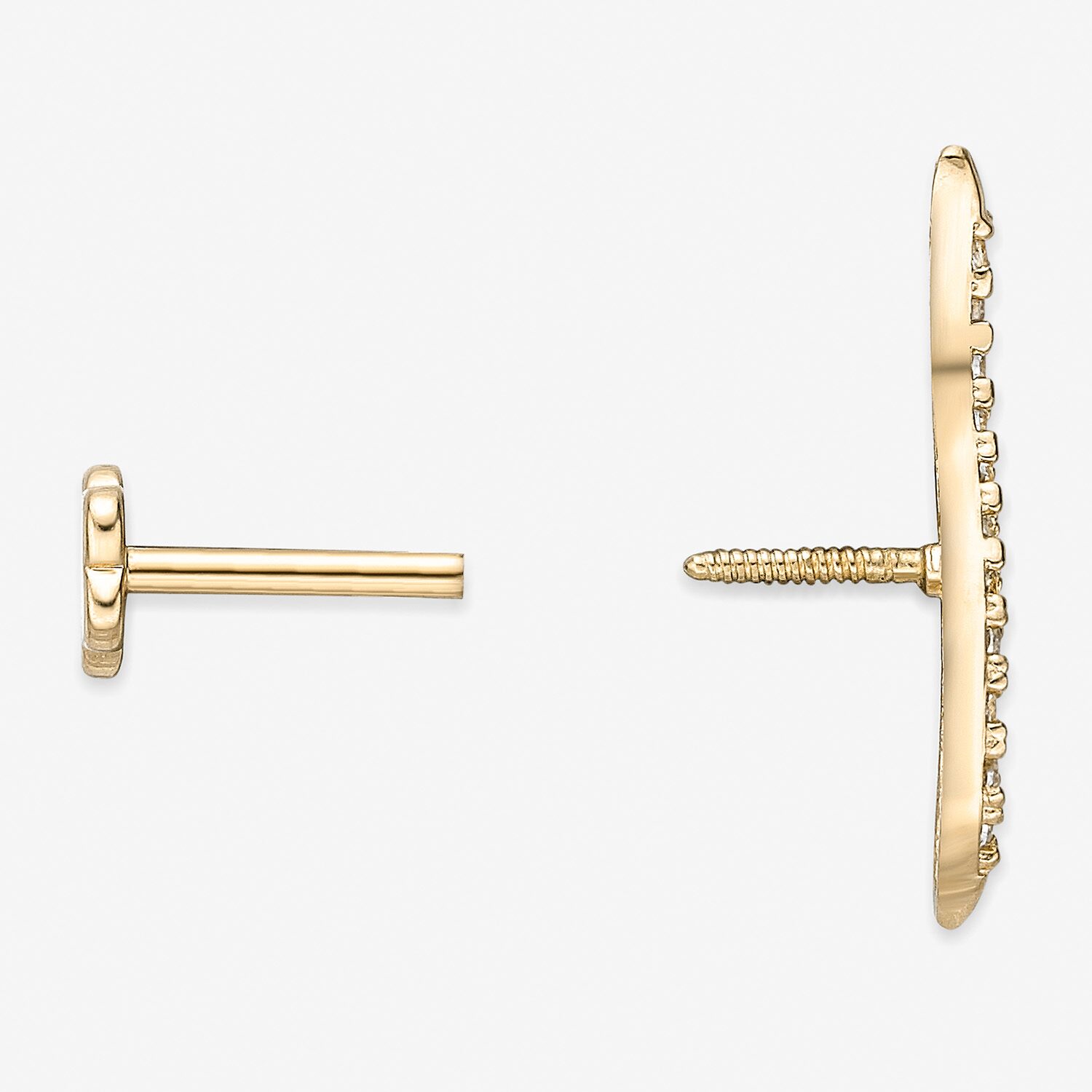 14K Gold Cartilage Earring