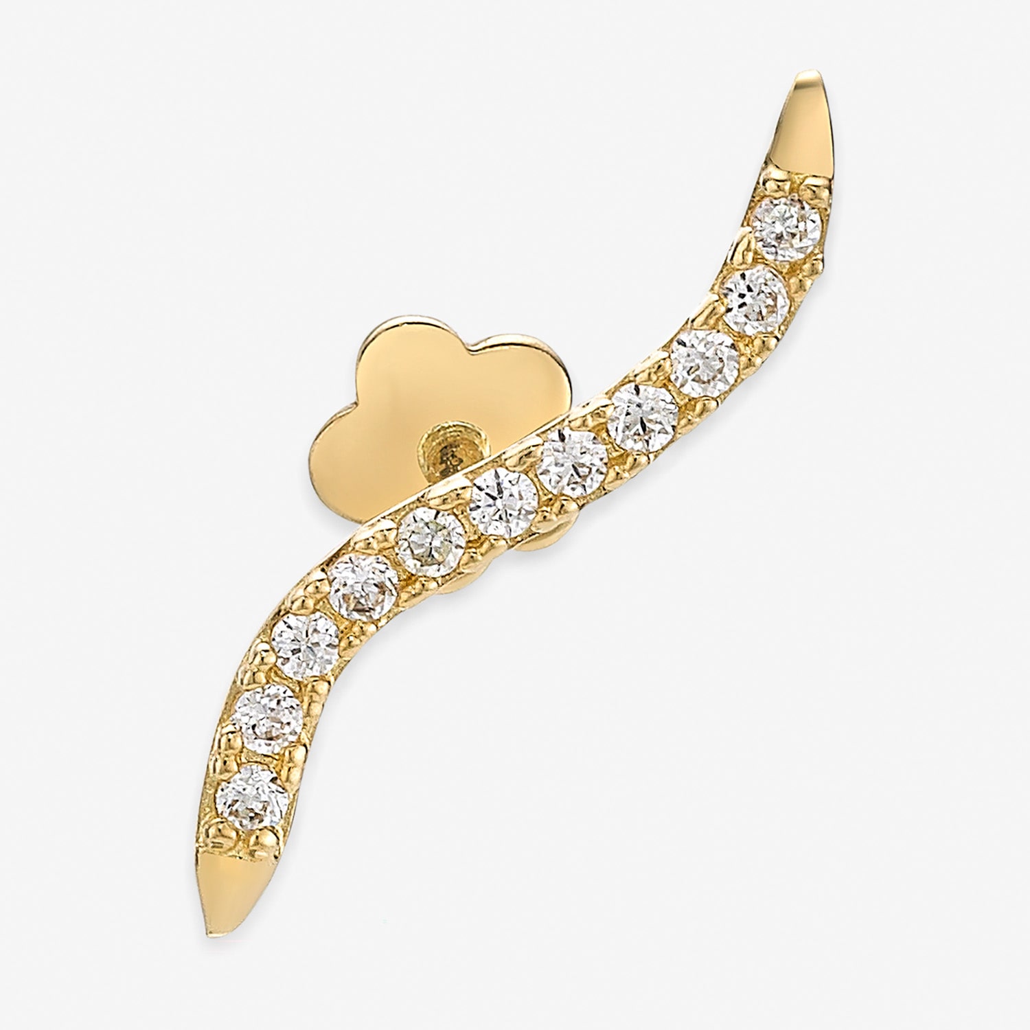14K Gold Cartilage Earring