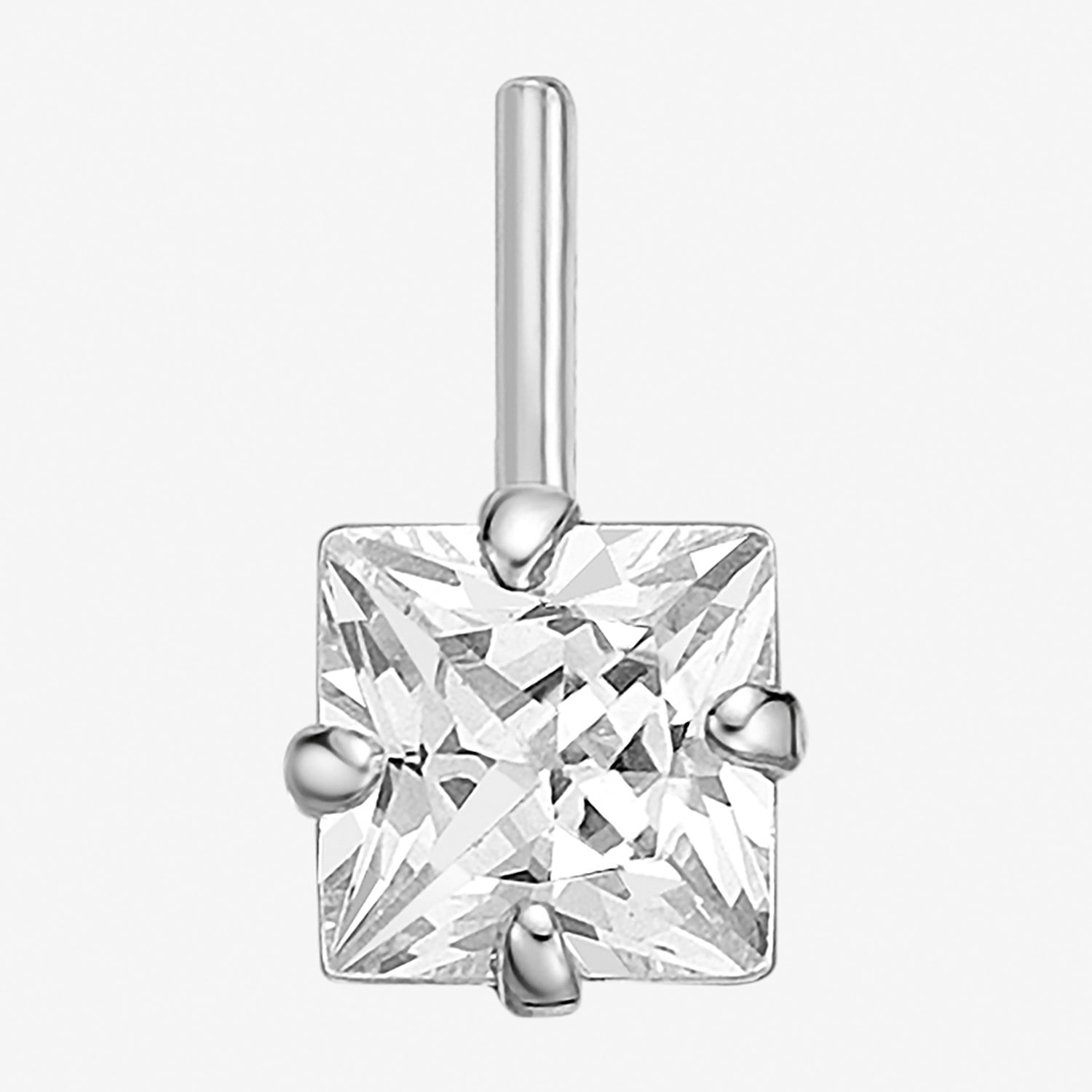 Cubic Zirconia 14K Gold Nose Ring