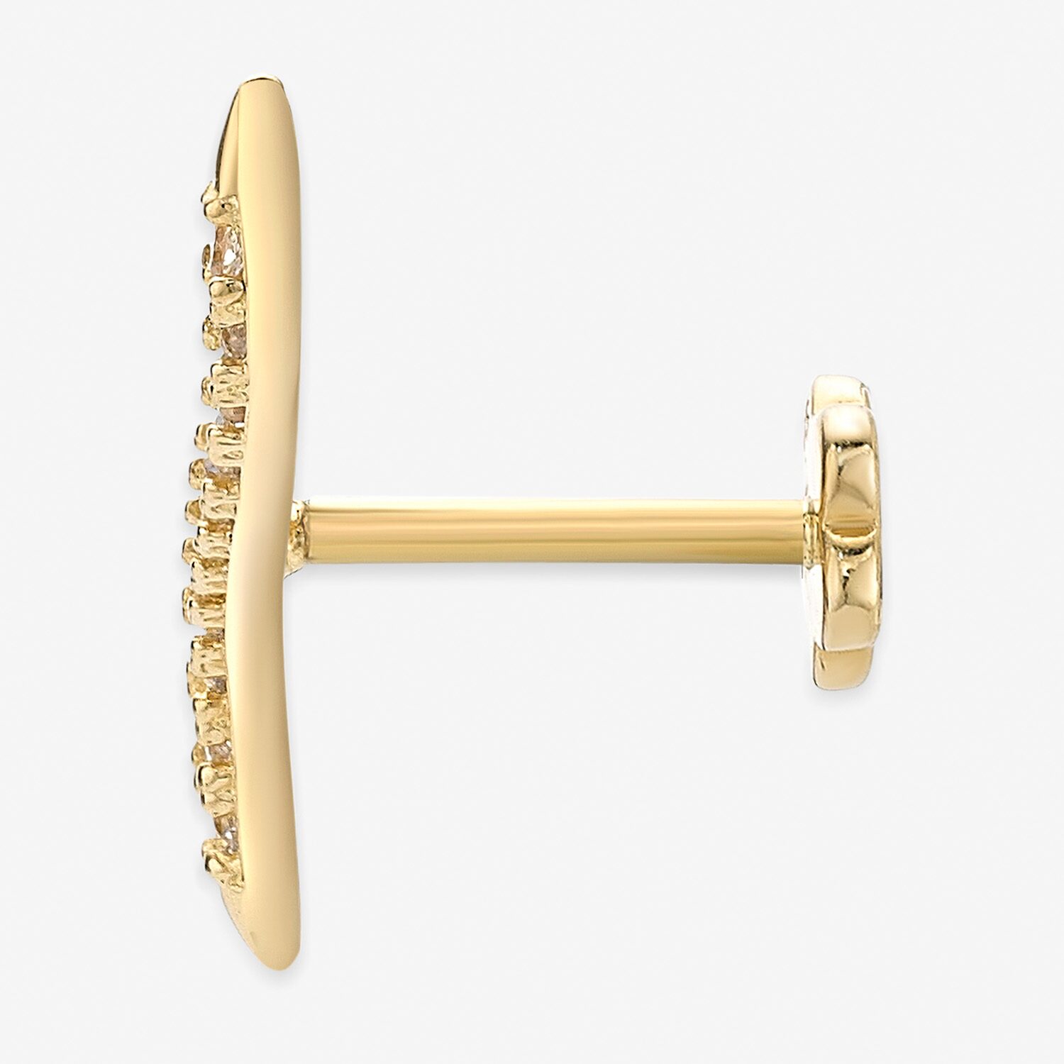 14K Gold Cartilage Earring