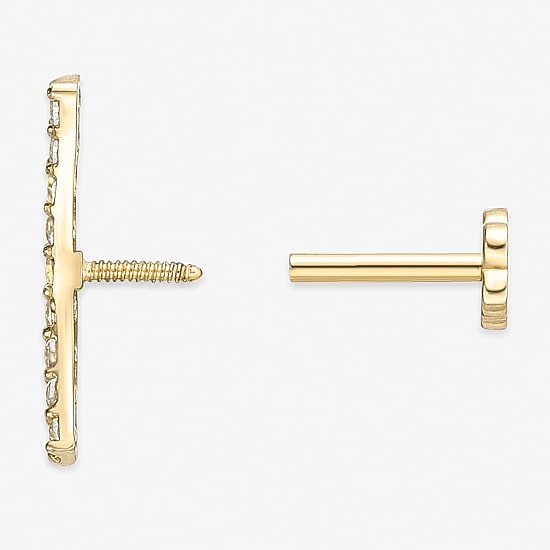 14K Gold Cartilage Earring