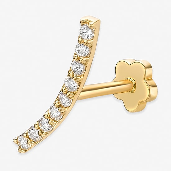 14K Gold Cartilage Earring