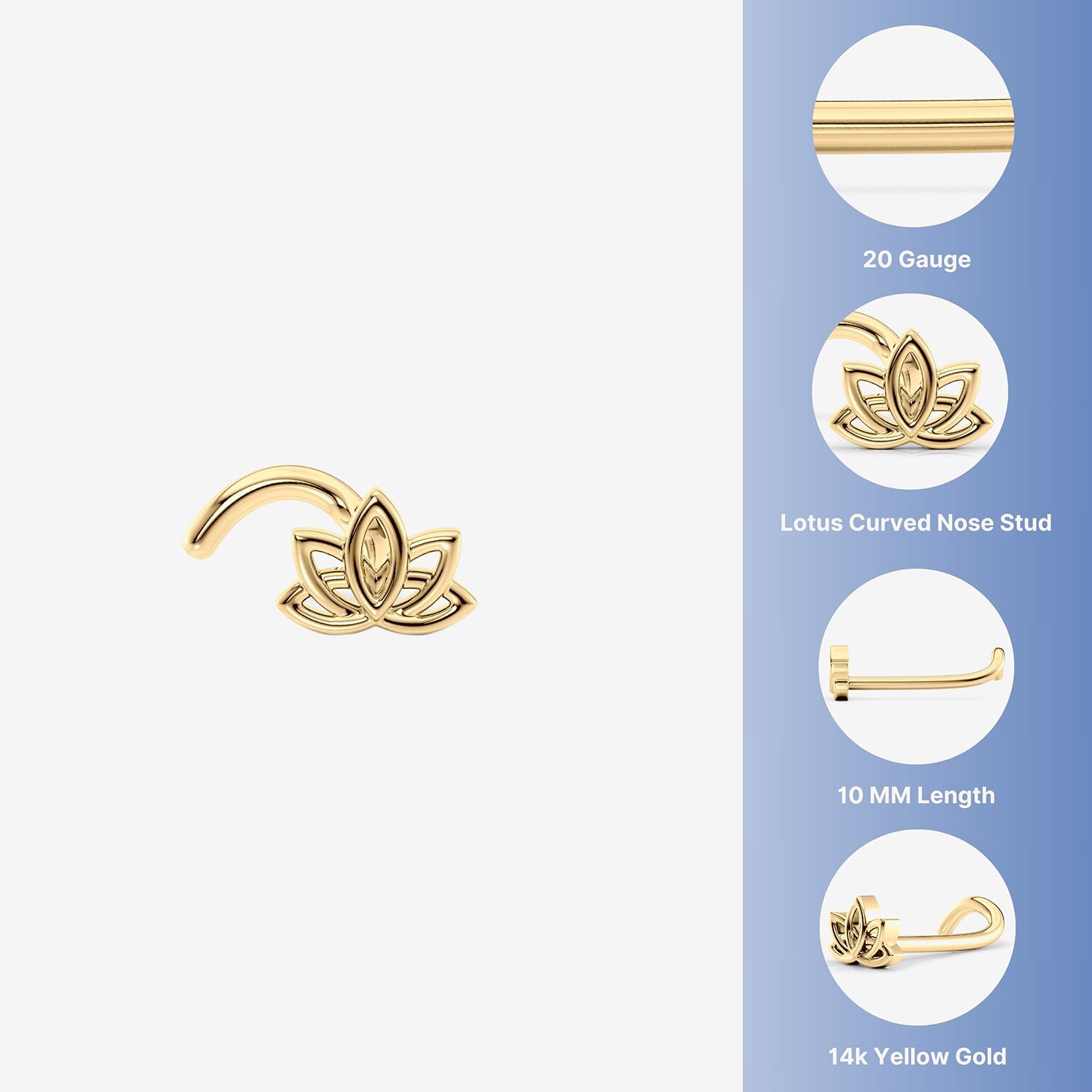 14K Gold Nose Ring