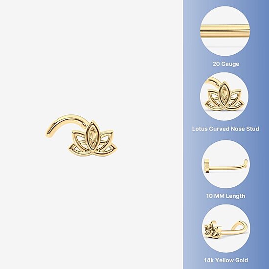 14K Gold Nose Ring