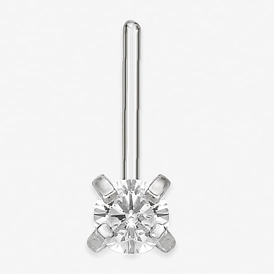 Cubic Zirconia 14K Gold Nose Ring