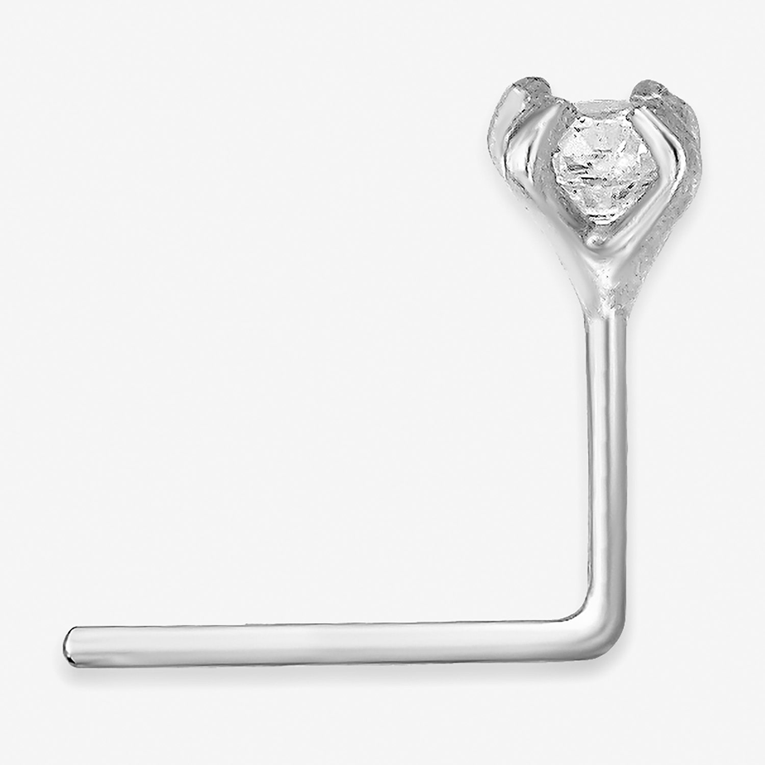 Cubic Zirconia 14K Gold Nose Ring