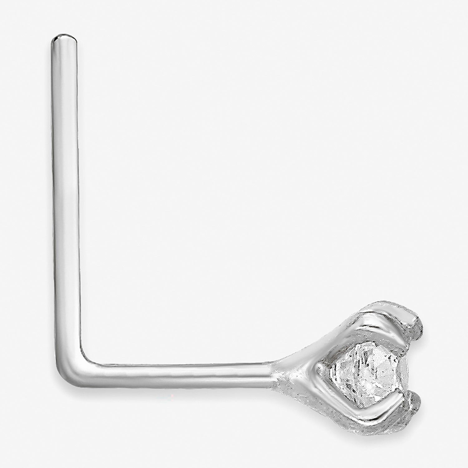 Cubic Zirconia 14K Gold Nose Ring