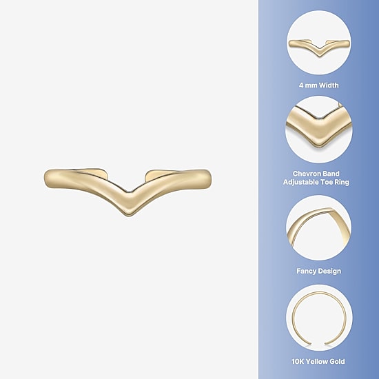 10K Gold Toe Ring