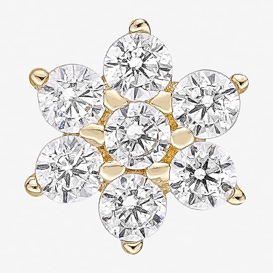Cubic Zirconia 14K Gold Nose Ring